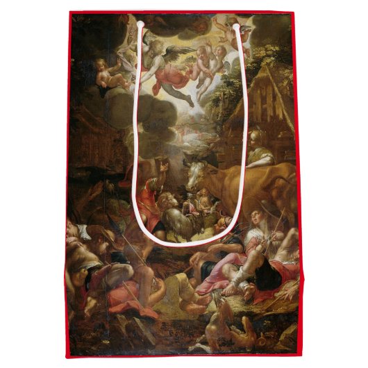 KERSTCADEAUZAK DUITSE RENAISSANCE MEDIUM CADEAUZAKJE (Achterkant)