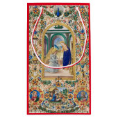 KERSTCADEAUZAK GEBOORTE TRADITIONEEL SCHILDERIJ KLEIN CADEAUZAKJE (Achterkant)