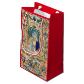 KERSTCADEAUZAK GEBOORTE TRADITIONEEL SCHILDERIJ KLEIN CADEAUZAKJE (Achterkant Gekanteld)