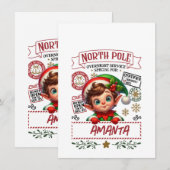 KERSTCADEAUZAK MET JOUW NAAM C KAART (Voorkant / Achterkant)