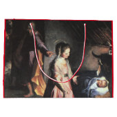 KERSTCADEAUZAK RENAISSANCE GEBOORTE GROOT CADEAUZAKJE (Achterkant)