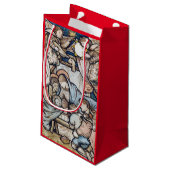 KERSTCADEAUZAK TRADITIONELE SCHILDERKUNST GEBOORTE KLEIN CADEAUZAKJE (Achterkant Gekanteld)