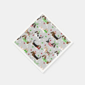 kerstcadebasset Hound Napkins Servet (Hoek)