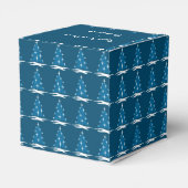 kerstcadebox speciaal aangepast blauw boompje bedankdoosjes (Achterkant)