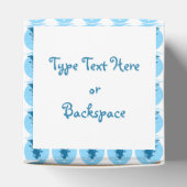 kerstcadebox speciaal aangepast blauw boompje bedankdoosjes (Bovenkant)