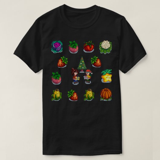 kerstcadecadeau voor Stapelgroenten T-shirt (Design voorkant)
