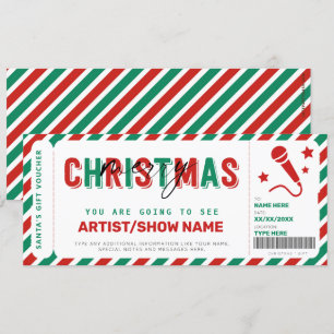 kerstcadeconcert Ticket Sjabloon Voucher