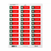 kerstcadeetiket voor honkbal etiket (Full Sheet)