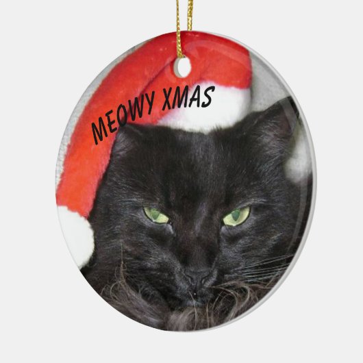 kerstcadefoto keramisch ornament (Links)