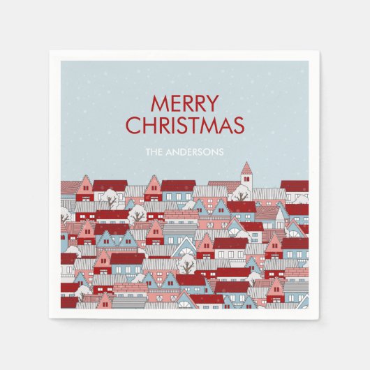 kerstcadeholiday, Napkin Servet (Voorkant)