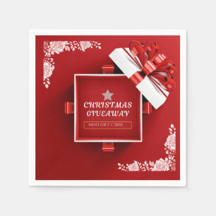 kerstcadekaartje servet
