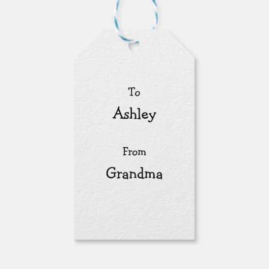 kerstcadeLabel voor kerstcadeaus Cadeaulabel (Achterkant)