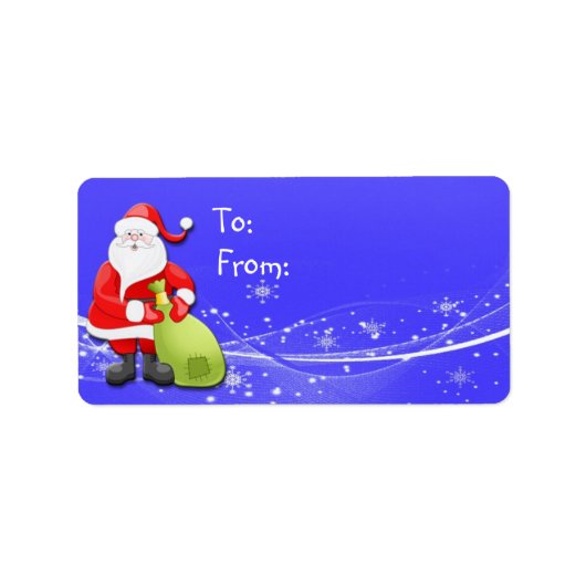 kerstcadeLabel voor kerstcadeaus Etiket (Voorkant)