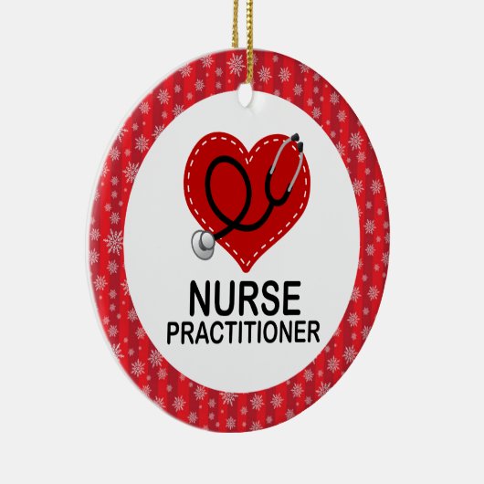 kerstcadeorversier voor verpleegkundigen keramisch ornament (Rechts)