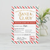 Kerstcadepakket Verzendvertraging bericht Kaart (Staand voorkant)