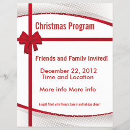kerstcadeprogrammabrochure flyer