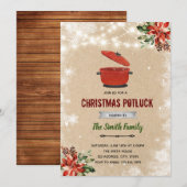 kerstcadeuitnodiging kaart (Voorkant / Achterkant)