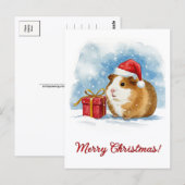 Kerstcaguineakaart Briefkaart (Voorkant / Achterkant)