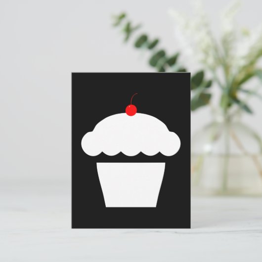 kerstcake briefkaart (Staand voorkant)