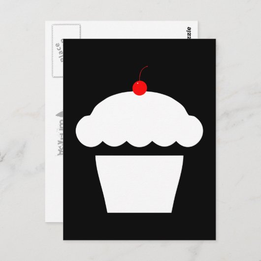 kerstcake briefkaart (Voorkant / Achterkant)