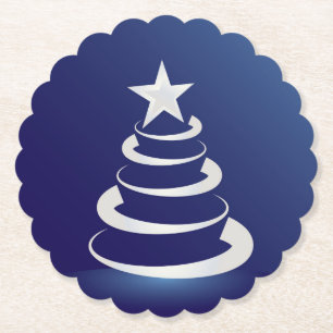 Kerstcake Kartonnen Onderzetters