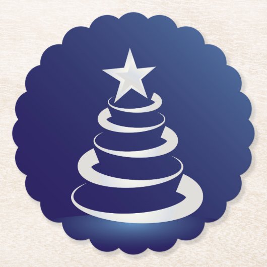 Kerstcake Kartonnen Onderzetters (Voorkant)
