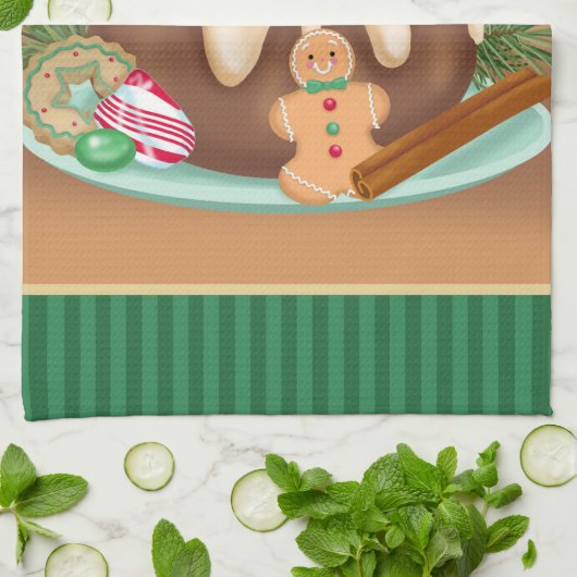 KerstCake Kitchen Towel Theedoek (Gevouwen)