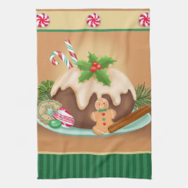 KerstCake Kitchen Towel Theedoek