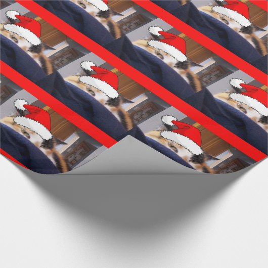 KerstCalico Cat Cadeaupapier (Hoek)