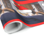 KerstCalico Cat Cadeaupapier (Rol Hoek)
