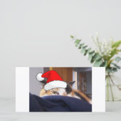 KerstCalico Cat Feestdagenkaart (Staand voorkant)