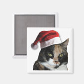 KerstCalico Cat Magneet (Voorkant / Achterkant)