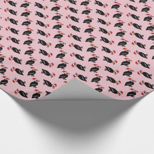 KerstCalifornische condor Cadeaupapier (Hoek)