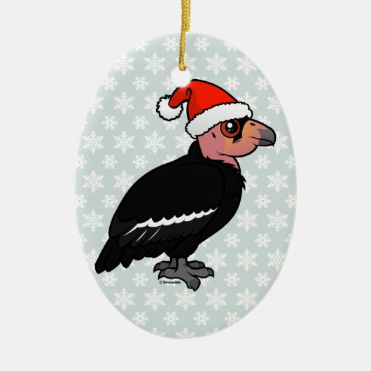 KerstCalifornische condor Keramisch Ornament (Voorkant)