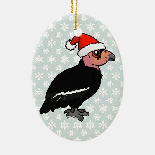 KerstCalifornische condor Keramisch Ornament (Achterkant)