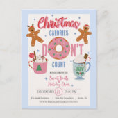 Kerstcalorieën Aantal niet Briefkaart (Voorkant)