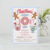 Kerstcalorieën Aantal niet Feestdagenkaart (Staand voorkant)