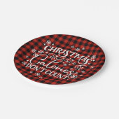 Kerstcalorieën Aantal niet Papieren Bordje (Gekanteld)