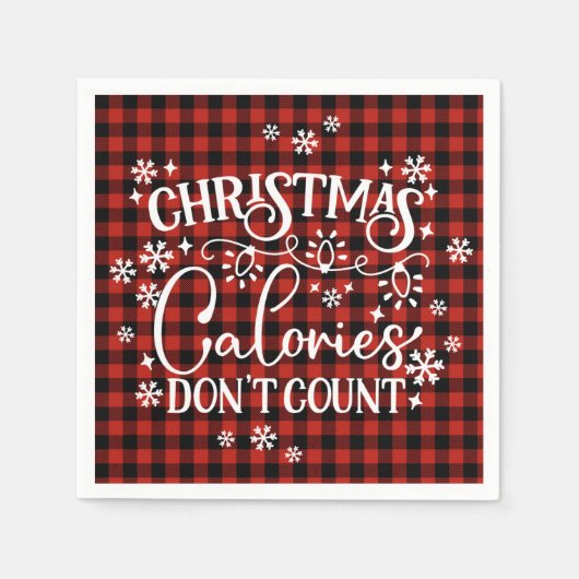 Kerstcalorieën Aantal niet Servet (Voorkant)