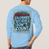 Kerstcalorieën Aantal niet T-shirt (Achterkant)