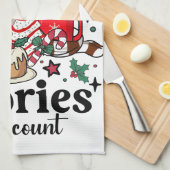 Kerstcalorieën Aantal niet Theedoek (Quarter Fold)