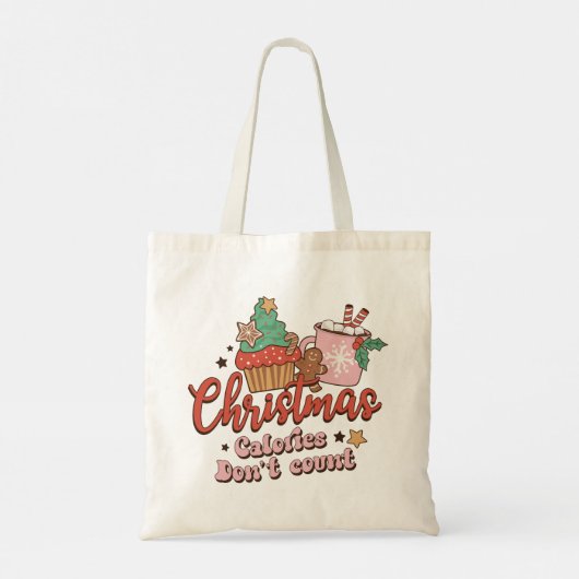Kerstcalorieën Aantal niet Tote Bag (Achterkant)
