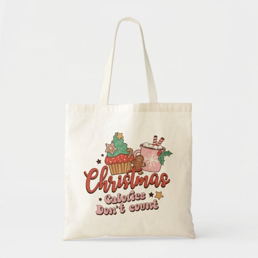 Kerstcalorieën Aantal niet Tote Bag (Voorkant)