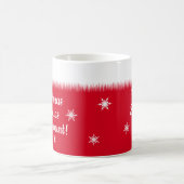 Kerstcalorieën Dont Count Funny gepersonaliseerd Koffiemok (Center)
