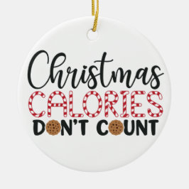 Kerstcalorieën graven geen keramische versiering keramisch ornament