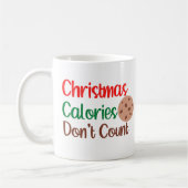 Kerstcalorieën niet grappig kerstfeest koffiemok (Links)