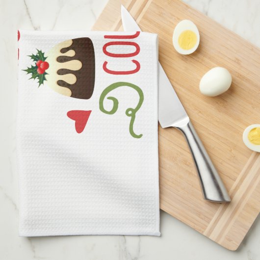 kerstcalorieën tellen geen grappige feestdag theedoek (Quarter Fold)