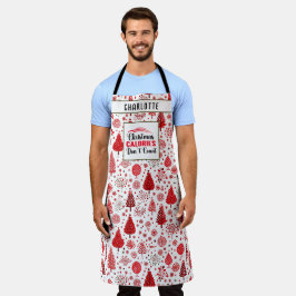 Kerstcalorieën tellen geen grappige keukencitaat schort