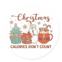 Kerstcalorieën tellen geen Stickers