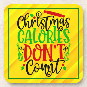 Kerstcalorieën tellen niet - 56558 bier onderzetter